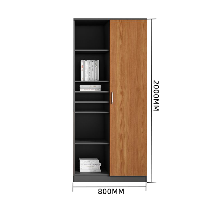 木製キャビネット オフィスキャビネット キャビネット 木目調 オープン収納 扉付き収納 大容量収納 カスタマイズ可能 BGCWG-N002