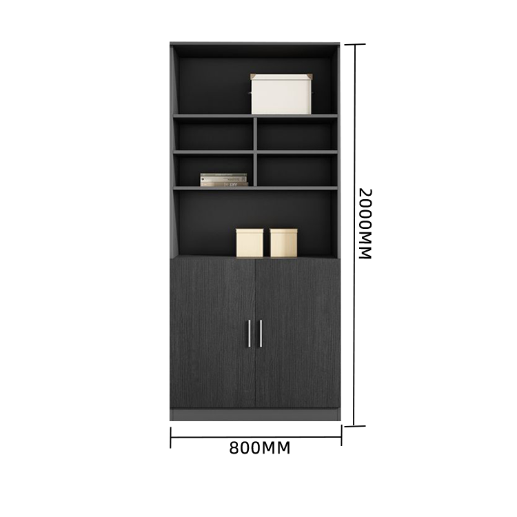 木製キャビネット オフィスキャビネット キャビネット 木目調 オープン収納 扉付き収納 大容量収納 カスタマイズ可能 BGCWG-N002