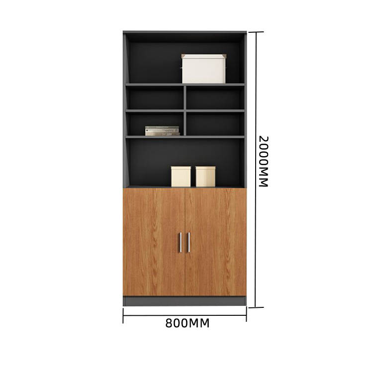 木製キャビネット オフィスキャビネット キャビネット 木目調 オープン収納 扉付き収納 大容量収納 カスタマイズ可能 BGCWG-N002