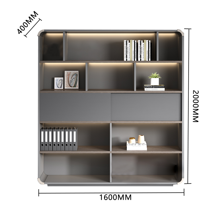 オフィスキャビネット ディスプレイラック キャビネット 収納棚 強化ガラス 大容量収納 分類収納 カスタマイズ可能 BGCWG-N006