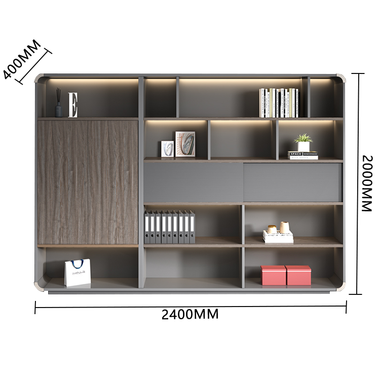 オフィスキャビネット ディスプレイラック キャビネット 収納棚 強化ガラス 大容量収納 分類収納 カスタマイズ可能 BGCWG-N006