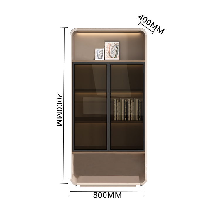 オフィスキャビネット ディスプレイラック キャビネット 収納棚 強化ガラス 大容量収納 分類収納 カスタマイズ可能 BGCWG-N006