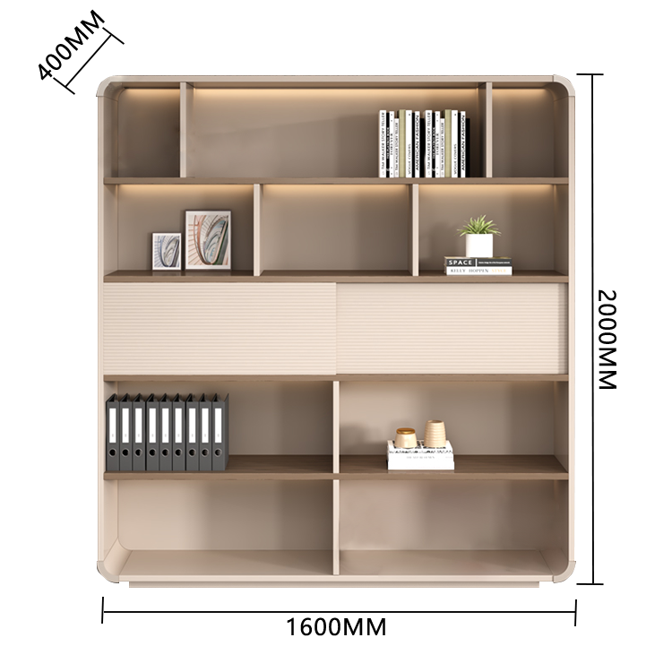 オフィスキャビネット ディスプレイラック キャビネット 収納棚 強化ガラス 大容量収納 分類収納 カスタマイズ可能 BGCWG-N006