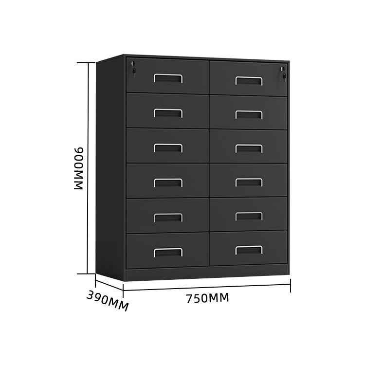 スチール製キャビネット 収納キャビネット 引き出し 大容量収納 鍵付き 可動板棚 おしゃれ ホワイト カスタマイズ可能 BGCWG-N012