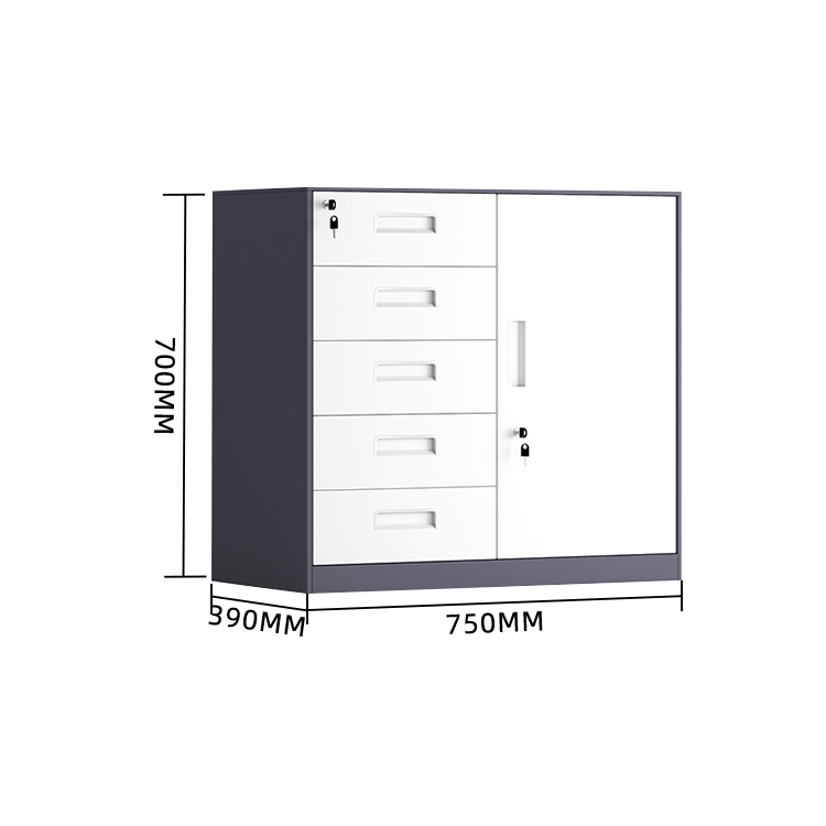 木製キャビネット 本棚 ディスプレイラック キャビネット オフイス収納 木製書庫 オープン収納 扉付き収納 大容量収納 静音スライドレール 錠付き 可動板棚 手掛け パウダーコーティング シンプル カスタマイズ可能 BGCWG-N012