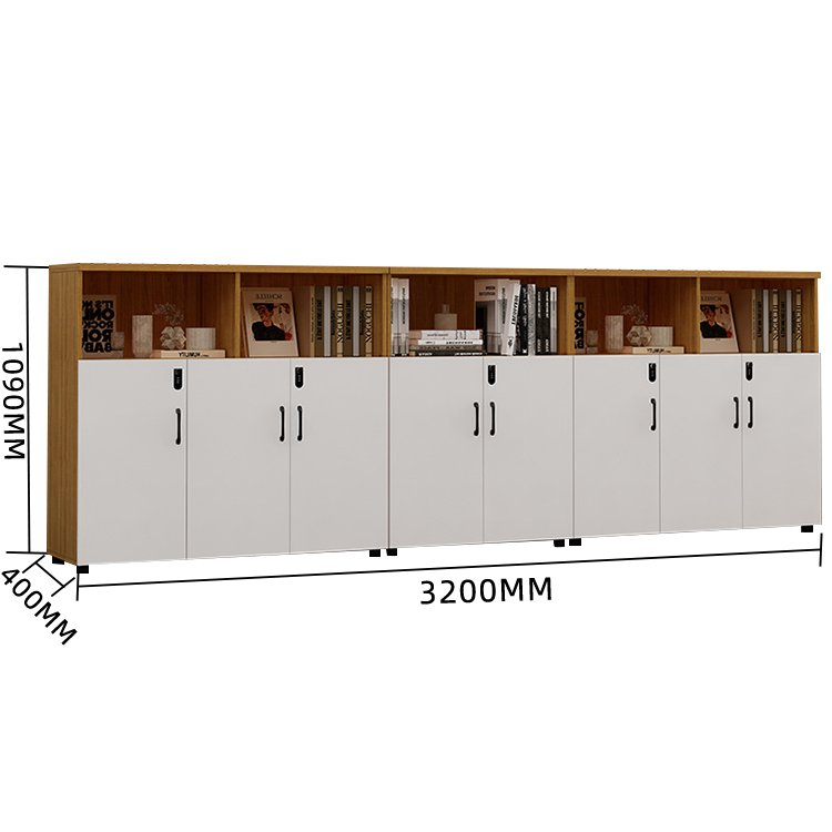 木製キャビネット キャビネット リビング用 扉付き収納 ダイヤル錠 大容量収納 おしゃれ ホワイト カスタマイズ可能 BGCWG-N013