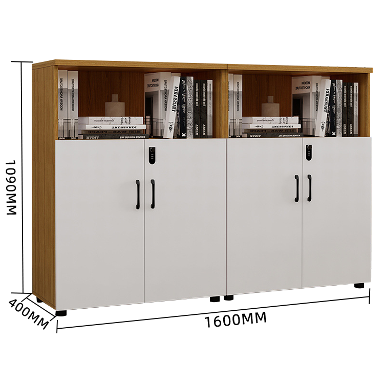 木製キャビネット キャビネット リビング用 扉付き収納 ダイヤル錠 大容量収納 おしゃれ ホワイト カスタマイズ可能 BGCWG-N013