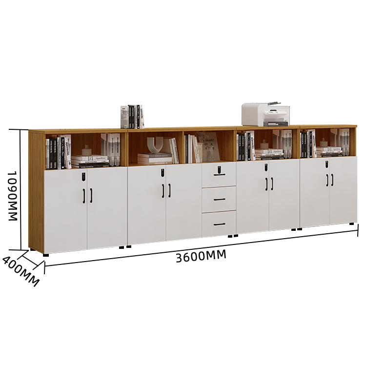 木製キャビネット キャビネット リビング用 扉付き収納 ダイヤル錠 大容量収納 おしゃれ ホワイト カスタマイズ可能 BGCWG-N013