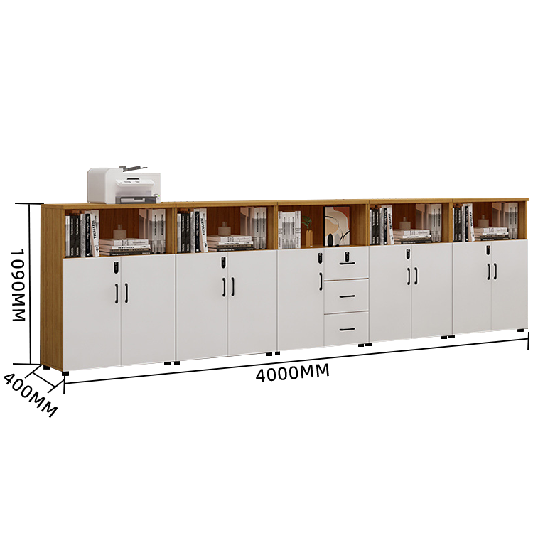 木製キャビネット キャビネット リビング用 扉付き収納 ダイヤル錠 大容量収納 おしゃれ ホワイト カスタマイズ可能 BGCWG-N013