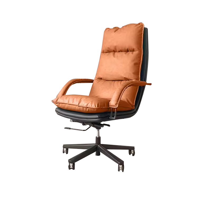 ワークデスク オフィスデスク 社長机 昇降可能デスク 電動昇降デスク 引き出し 大容量収納 オレンジ カスタマイズ可能 LBZ-N023