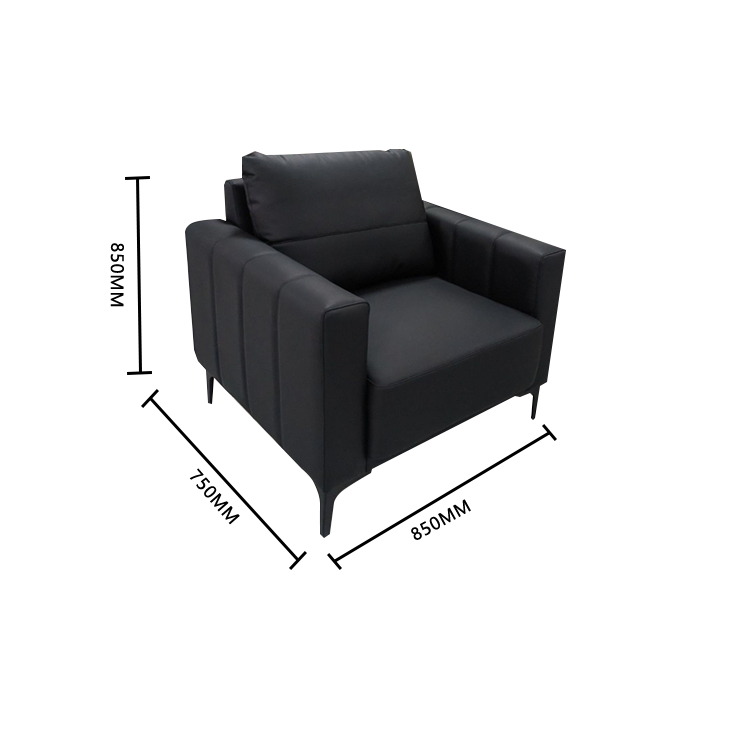 応接セット オフィスソファー 受付ソファー 1人掛け 3人掛け 応接用 休憩室 無垢材フレーム 通気性 洗練 ブラック JDSF-N003