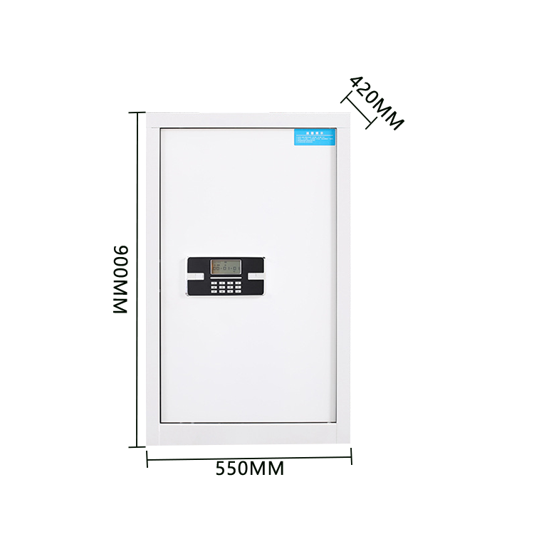 電子ロックキャビネット スチール 財務課 指紋認証 鍵付き 可動棚板 大容量収納 安全性 ホワイト カスタマイズ可能 BGCWG-N028