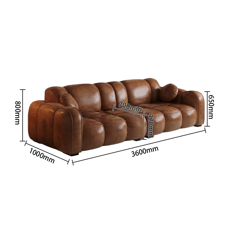 レザーソファ 高級ソファ ローソファー リビング 2人掛け 3人掛け 人間工学 弾力性 柔らか ブラウン カスタマイズ可能 JYSF-N011