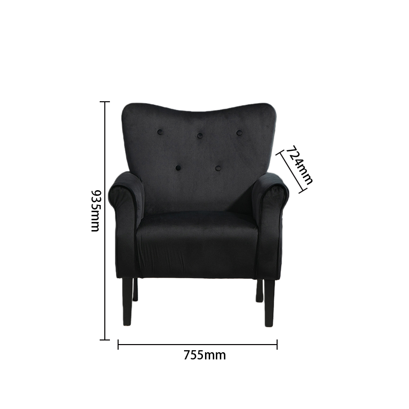 ソファセット ハイバックソファ 椅子 応接ソファ アームソファ ビジネスソファセット 1掛け 相談用 ベルベット JDSF-N053