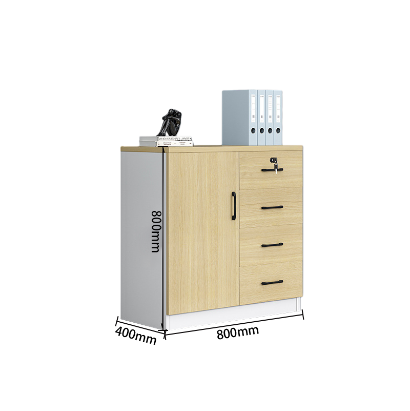 リビングキャビネット オフィスキャビネット 小物収納 扉付き収納 引き出し 大容量収納 ホワイト カスタマイズ可能 BGCWG-N016