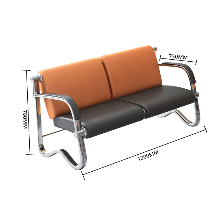 ロビーチェア 長椅子 受付ソファー 1人掛け 3人掛け 応接用 休憩室 ステンレス シンプル モダン カスタマイズ可能 JDSF-N008