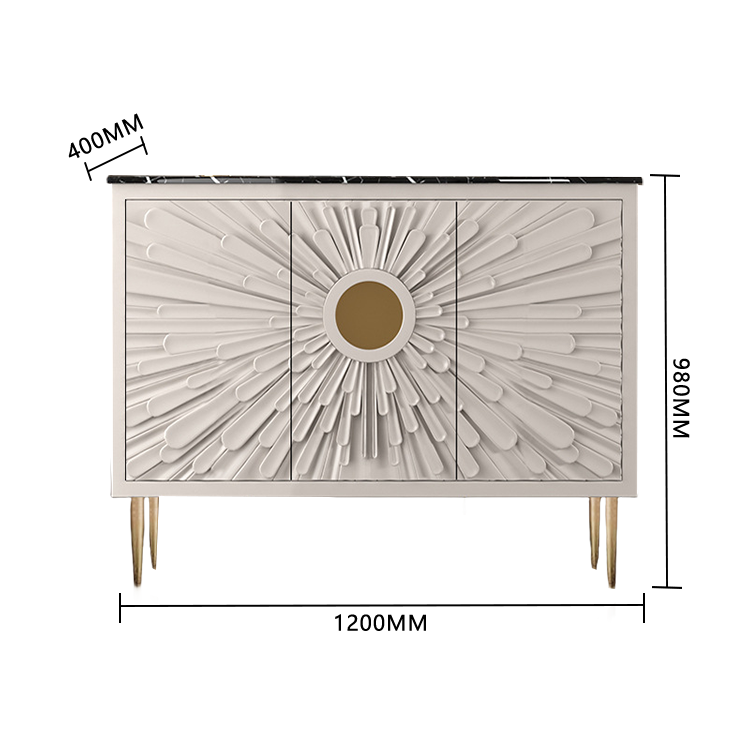 収納キャビネット リビング収納 壁面収納 玄関 リビング用 丈夫な脚 岩板天板 大容量収納 カーキ JYCWG-N021