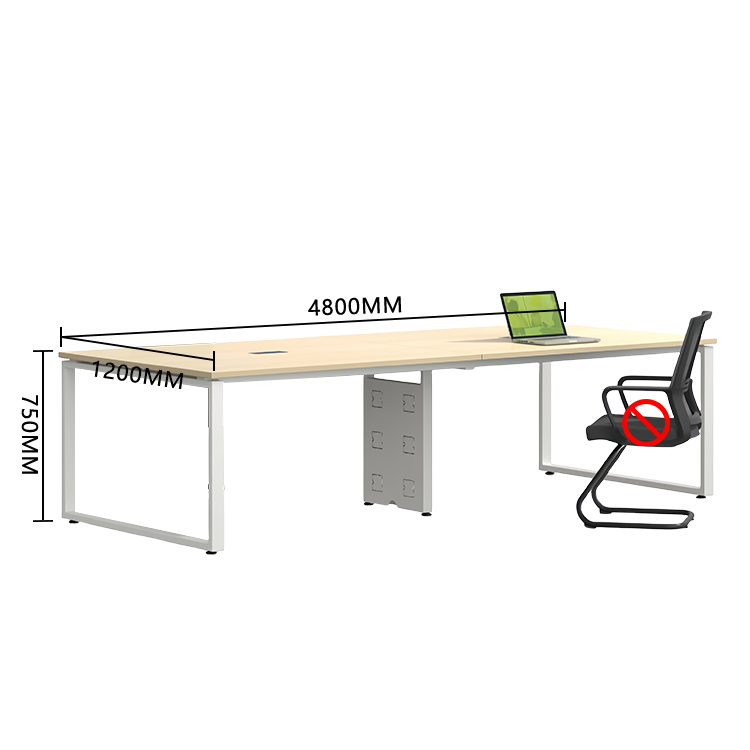 会議テーブル 事務机 ミーティングテーブル 大型テーブル 商談テーブル 会議室用 事務用 商談用 安定性のある脚 広々とした天板 エコ素材 アジャスター付き 配線ボックス付き 機能性 洗練 厚手 ナチュラル カスタマイズ可能 HYZ-YDD-N006