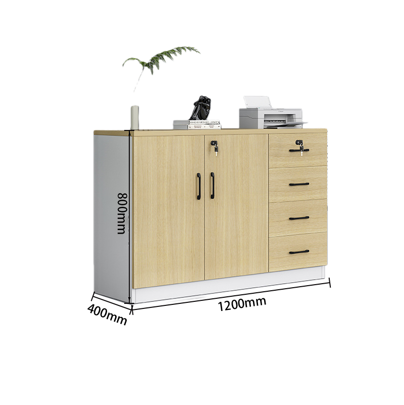 リビングキャビネット オフィスキャビネット 小物収納 扉付き収納 引き出し 大容量収納 ホワイト カスタマイズ可能 BGCWG-N016