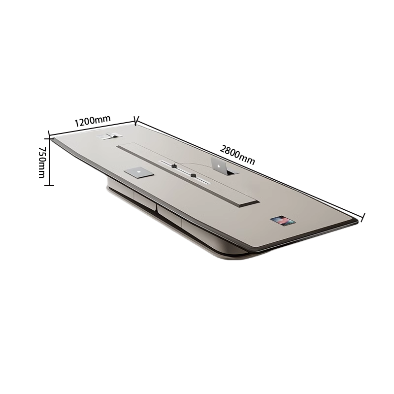 会議テーブル 大型ミーティングテーブル 広い空間 スライド式電源 極簡スタイル カスタマイズ可能 HYZ-N090