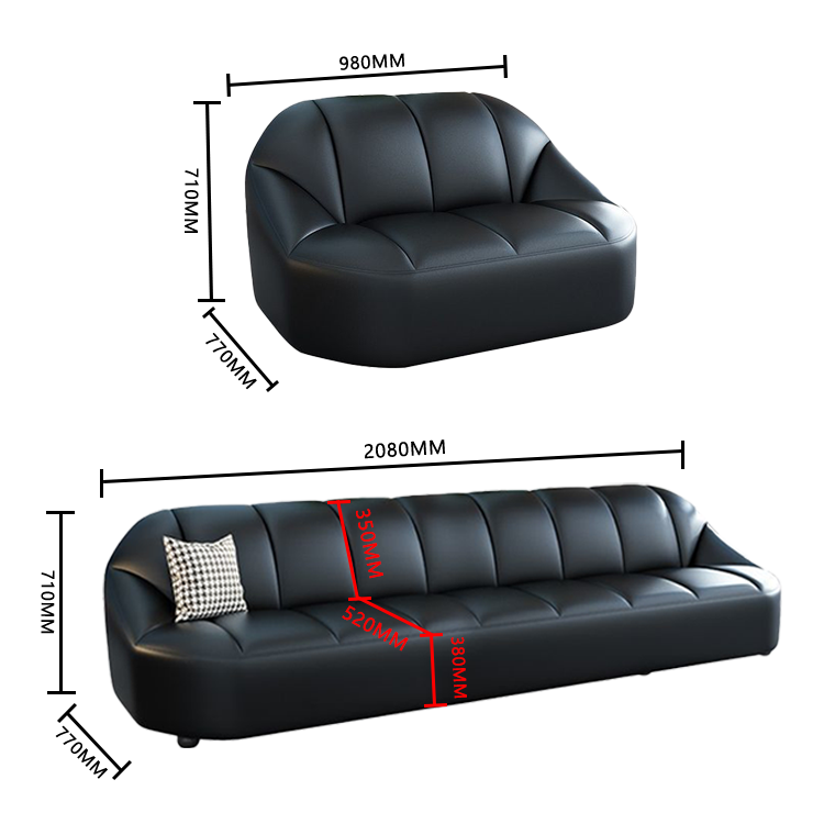 已添加リビングソファー 応接セット レザーソファー オフィスソファー 受付ソファー アームレスソファー 応接室 待合室 家庭用 抱き枕付き ナイロン脚 無垢材のフレーム 輸入級の無垢材 エコボード 人間工学 無害無臭 ノンホルムアルデヒド 高品質なレザー 高密度ウレタン 壊れにくい 高弾性 柔軟性 復元性 シンプル 変形にくい 丈夫な構造 弾力性 カスタマイズ可能 JDSF-N002