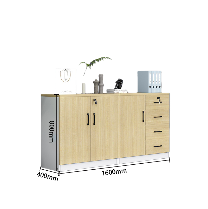 リビングキャビネット オフィスキャビネット 小物収納 扉付き収納 引き出し 大容量収納 ホワイト カスタマイズ可能 BGCWG-N016