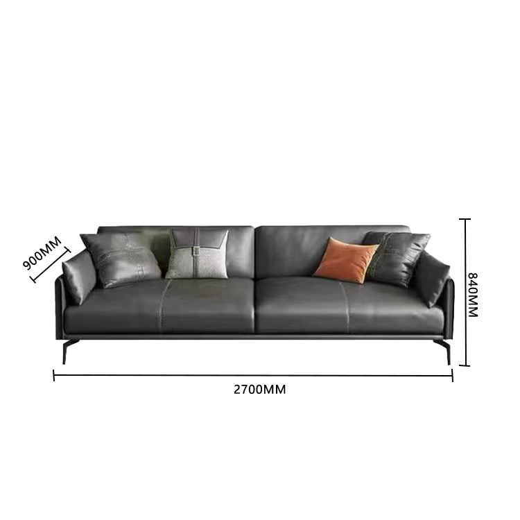 応接セット オフィスソファー 受付ソファー オットマン 1人掛け 3人掛け 無垢材 炭素鋼脚 グレー カスタマイズ可能 JDSF-N004