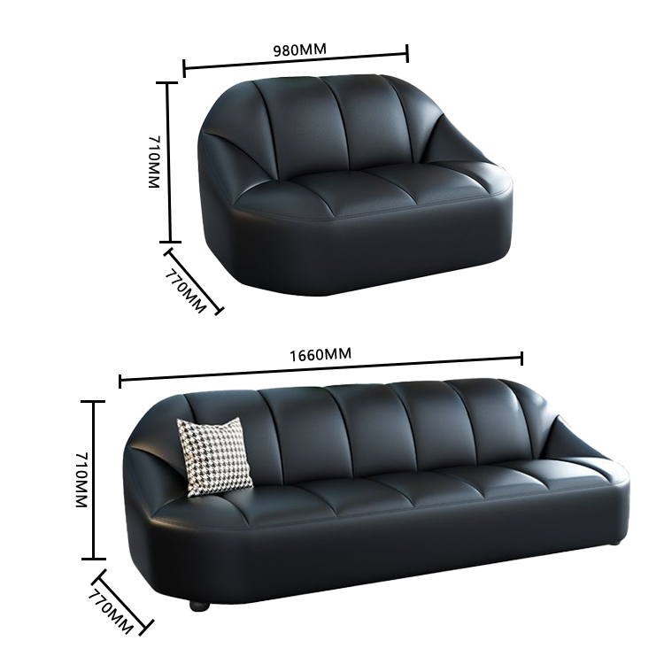 已添加リビングソファー 応接セット レザーソファー オフィスソファー 受付ソファー アームレスソファー 応接室 待合室 家庭用 抱き枕付き ナイロン脚 無垢材のフレーム 輸入級の無垢材 エコボード 人間工学 無害無臭 ノンホルムアルデヒド 高品質なレザー 高密度ウレタン 壊れにくい 高弾性 柔軟性 復元性 シンプル 変形にくい 丈夫な構造 弾力性 カスタマイズ可能 JDSF-N002