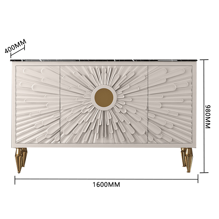 収納キャビネット リビング収納 壁面収納 玄関 リビング用 丈夫な脚 岩板天板 大容量収納 カーキ JYCWG-N021