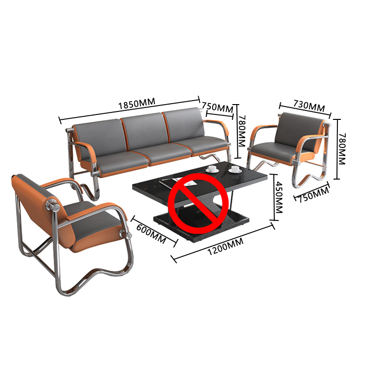 ロビーチェア 長椅子 受付ソファー 1人掛け 3人掛け 応接用 休憩室 ステンレス シンプル モダン カスタマイズ可能 JDSF-N008