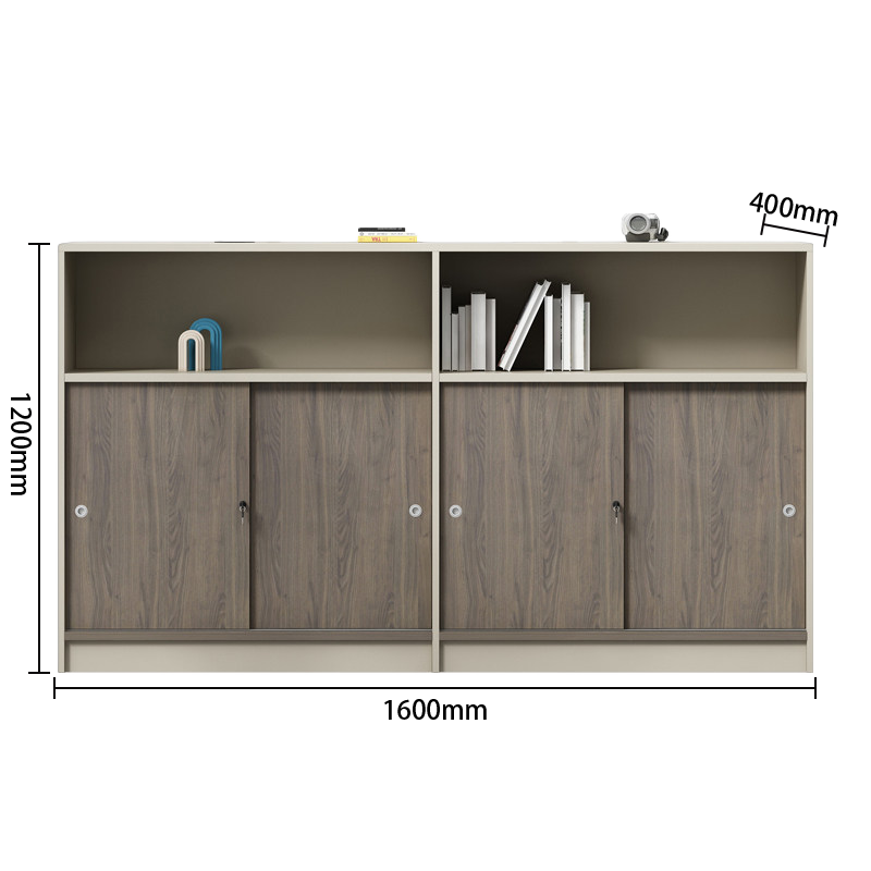 ファイルワゴン 収納庫 書類整理棚 両開き書庫 小物整理棚 オフィス用 大容量収納 鍵付き ホワイト ブラック BGCWG-N077