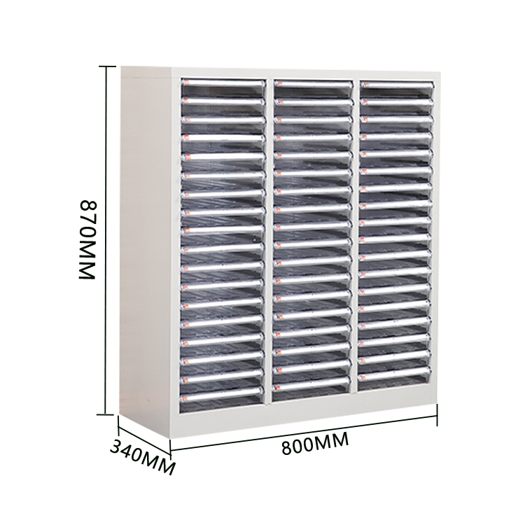 パーツキャビネット ロッカー 引き出し スチール 大容量収納 耐荷重性 丈夫 おしゃれ グレー カスタマイズ可能 BGCWG-N029