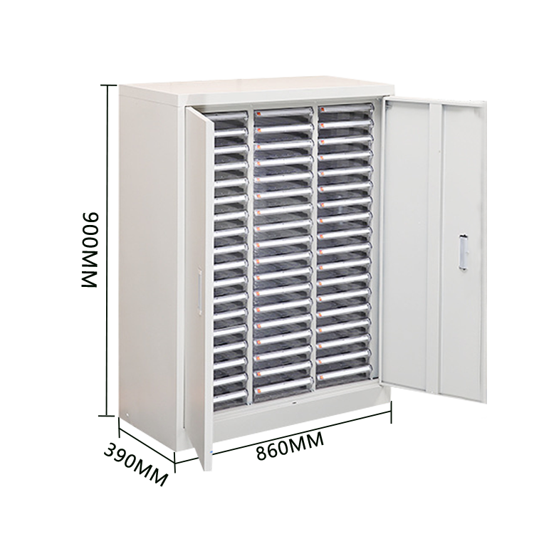 パーツキャビネット ロッカー 引き出し スチール 大容量収納 耐荷重性 丈夫 おしゃれ グレー カスタマイズ可能 BGCWG-N029