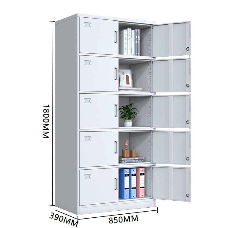 収納キャビネット 収納棚 スチールロッカー 分類収納 鍵付き 可動棚板 大容量収納 おしゃれ 洗練  カスタマイズ可能 BGCWG-N027