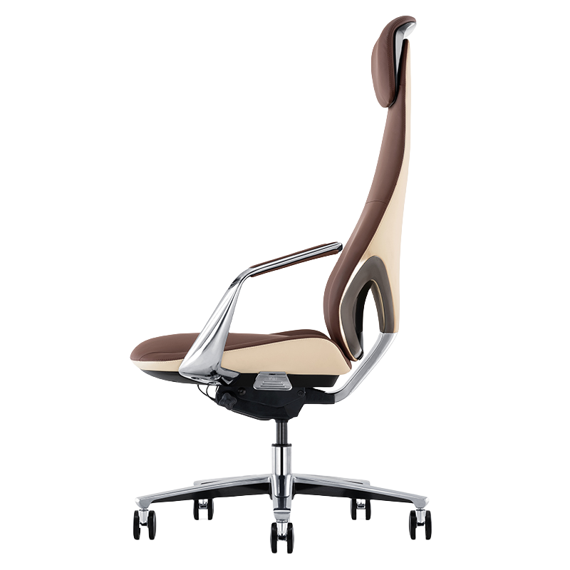 ワークチェア エグゼクティブチェア 椅子 昇降機能 回転機能 ヘッドレスト キャスター 高級感 静音 おしゃれ グレー LBY-N021