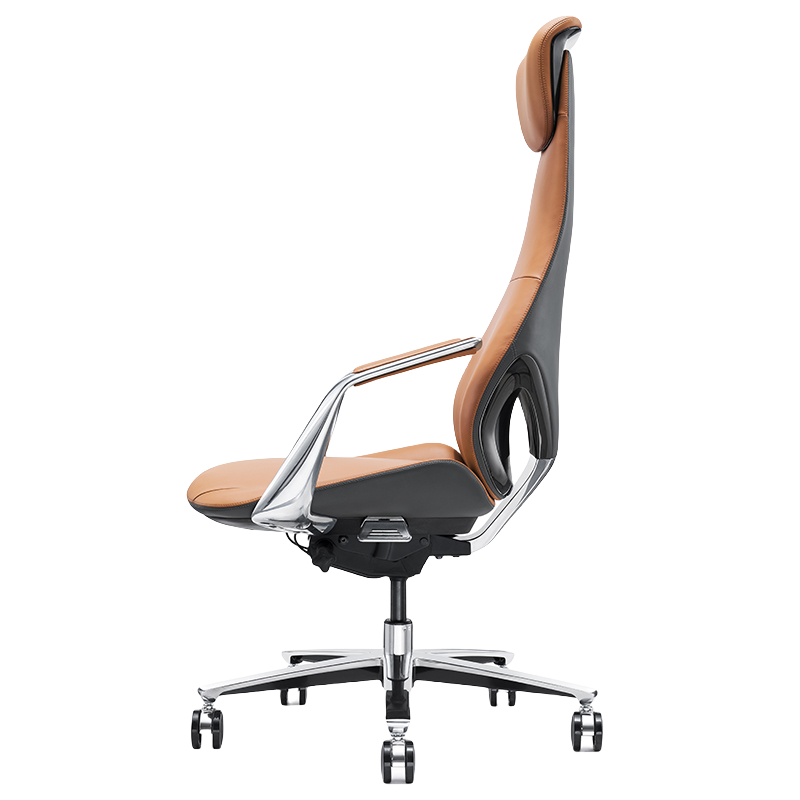 ワークチェア エグゼクティブチェア 椅子 昇降機能 回転機能 ヘッドレスト キャスター 高級感 静音 おしゃれ グレー LBY-N021