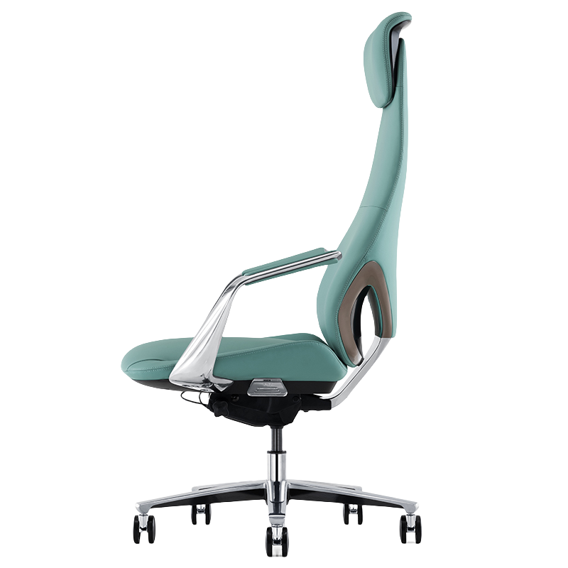 ワークチェア エグゼクティブチェア 椅子 昇降機能 回転機能 ヘッドレスト キャスター 高級感 静音 おしゃれ グレー LBY-N021