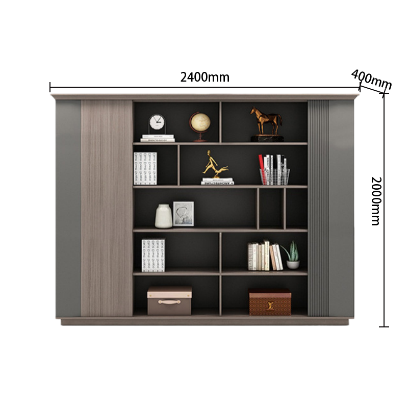 社長机 エグゼクティブデスク オフィスデスク 木製デスク 配線ボックス シンプル 洗練 ダークオーク カスタマイズ可能 LBZ-N058