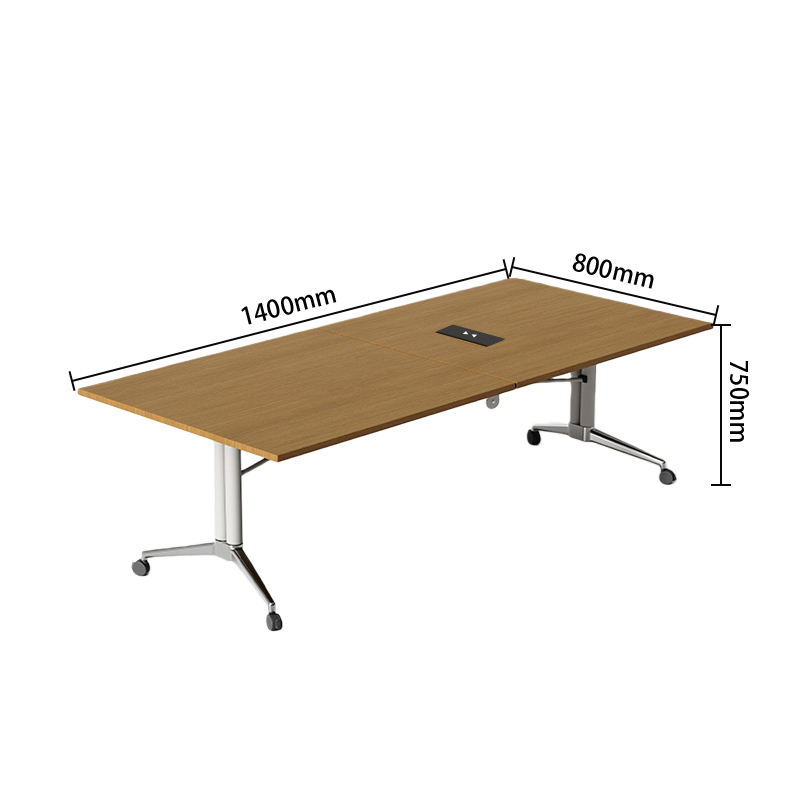 会議テーブル ミーティングテーブル オフィステーブル 会議用テーブル キャスター付き 折り畳み式 両面コンセント 組立必要 HYZ-N072