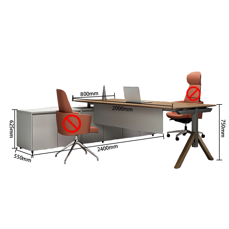 エグゼクティブデスク オフィスデスク 社長机 収納付きデスク 大容量 社長室 高級感 ナチュラル カスタマイズ可能 LBZ-YDD-N003