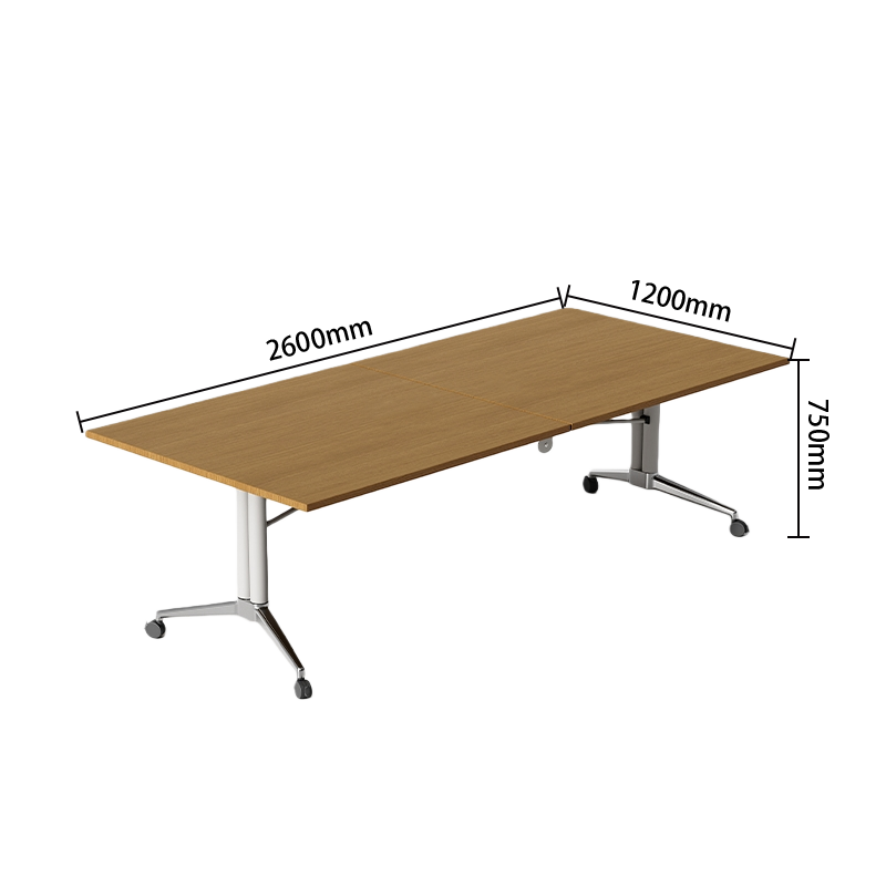 会議テーブル ミーティングテーブル オフィステーブル 会議用テーブル キャスター付き 折り畳み式 両面コンセント 組立必要 HYZ-N072