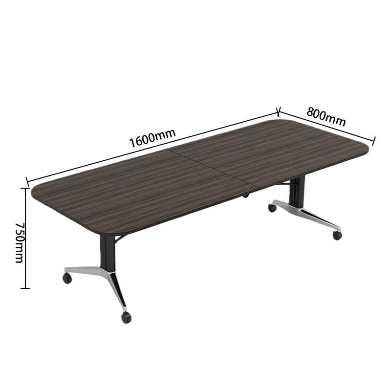 会議テーブル ミーティングテーブル オフィステーブル 会議用テーブル キャスター付き 折り畳み式 耐荷重性 組立必要 HYZ-N073