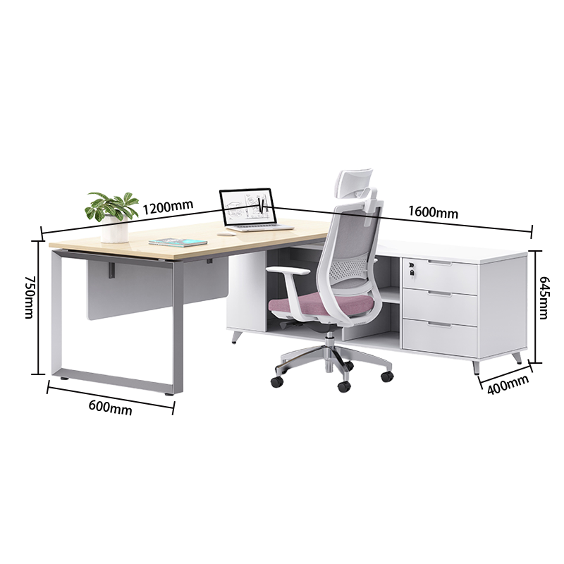 エグゼクティブデスク オフィスデスク パソコンデスク 社長室 幕板付き おしゃれ ナチュラル カスタマイズ可能 LBZ-YDD-N018