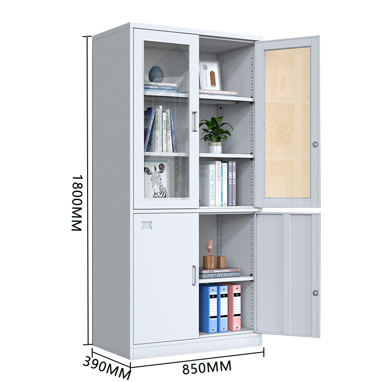 収納キャビネット 収納棚 スチールロッカー 分類収納 鍵付き 可動棚板 大容量収納 おしゃれ 洗練  カスタマイズ可能 BGCWG-N027