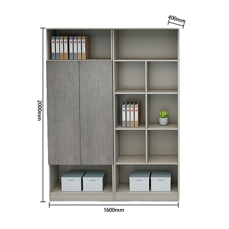 エグゼクティブデスク オフィスデスク PC収納スペース 引き出し 配線ボックス ダイヤル錠 グレー カスタマイズ可能 LBZ-N057