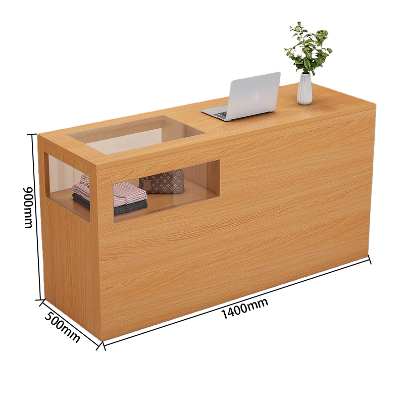 受付カウンター ガラスディスプレイ 大容量収納 組立必要 バーカウンター 頑丈なフレーム 多色選択可能 JDQT-N064