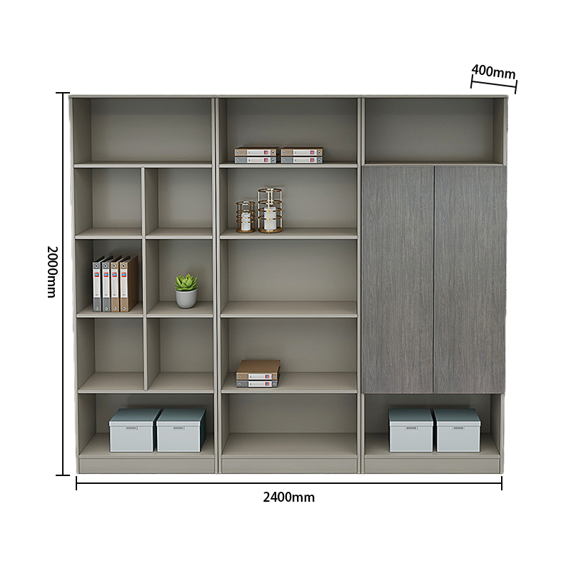 エグゼクティブデスク オフィスデスク PC収納スペース 引き出し 配線ボックス ダイヤル錠 グレー カスタマイズ可能 LBZ-N057