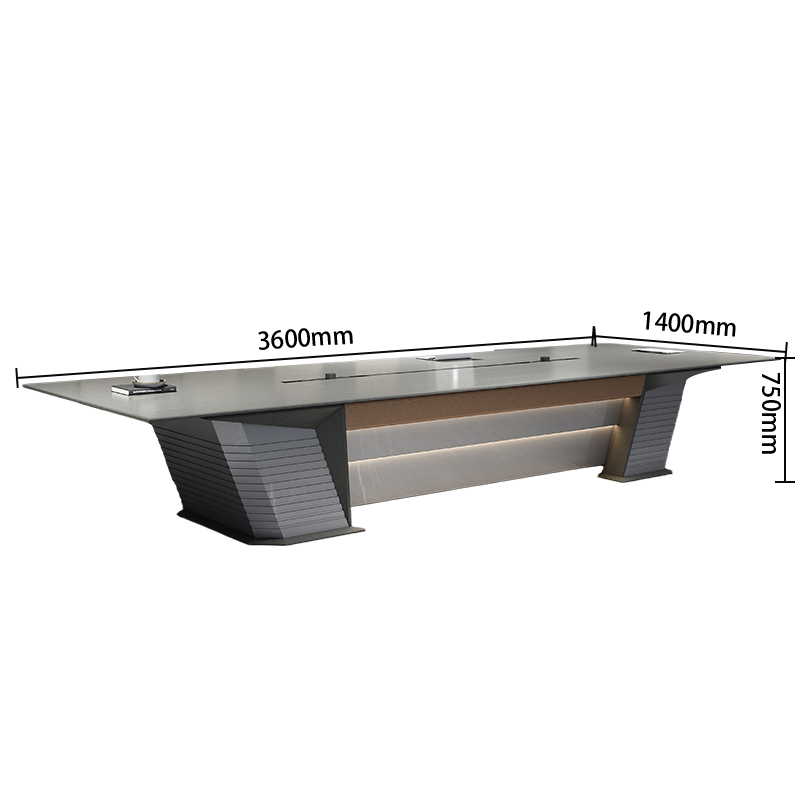 会議テーブル 大中型会議テーブル ミーティングテーブル 商談テーブル 会議室用 高級感 ホワイト カスタマイズ可能 HYZ-BG-N001