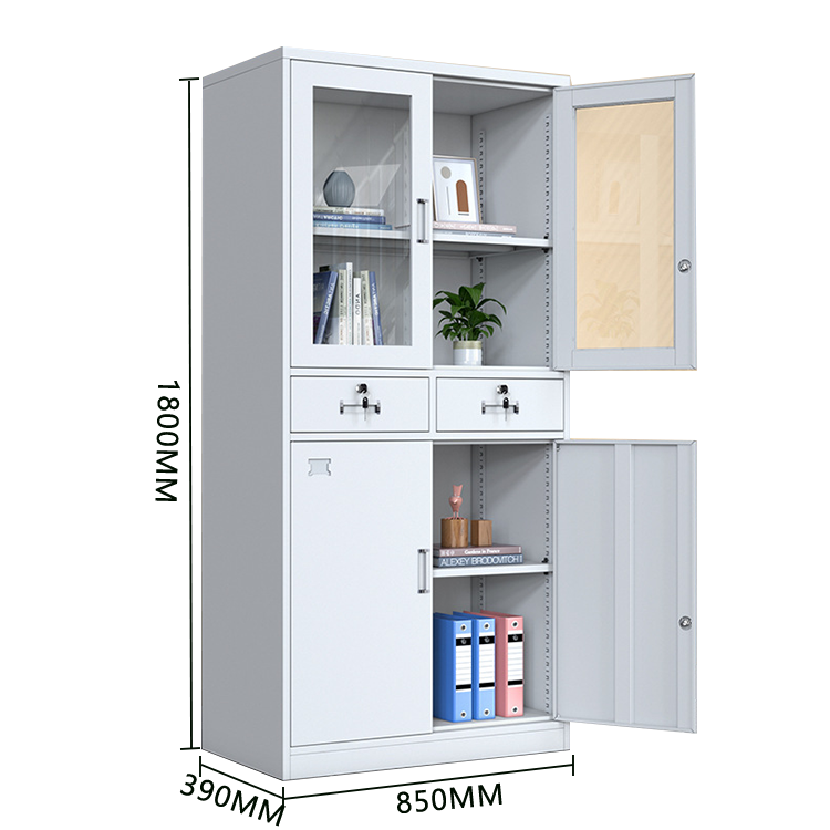 収納キャビネット 収納棚 スチールロッカー 分類収納 鍵付き 可動棚板 大容量収納 おしゃれ 洗練  カスタマイズ可能 BGCWG-N027
