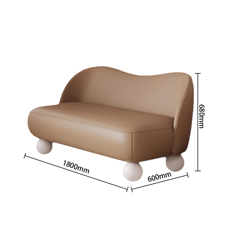 ソファ カウチソファ ファブリックソファ 高級ソファ モダンソファ 球形脚部 ウエーブサイズ 広い座面 可愛いデザイン JYSF-N041